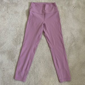 Lululemon Wunder Under Luxtreme pink leggings size 6